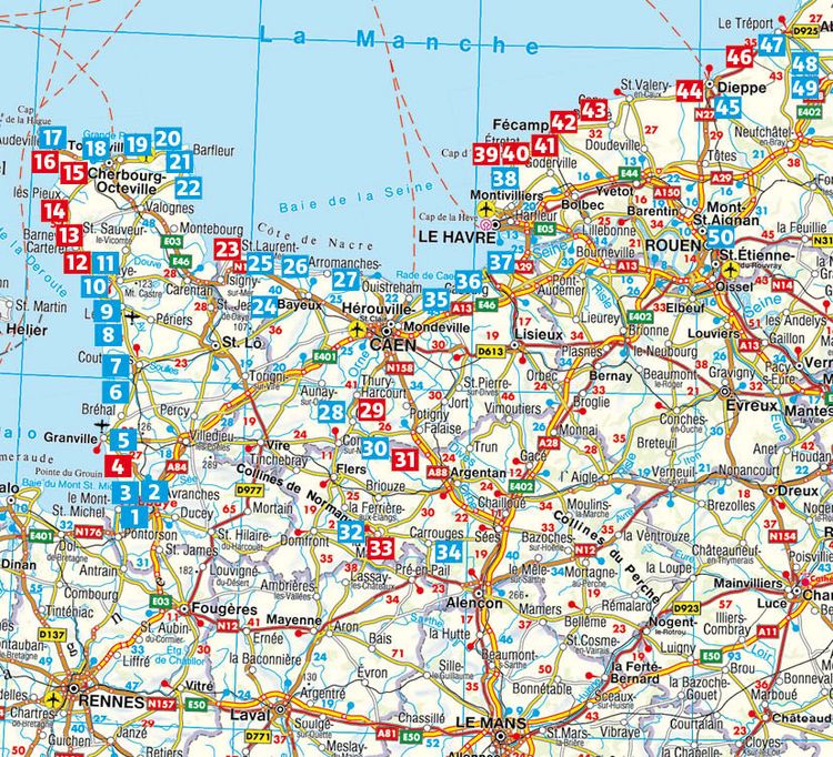 Produktbild: ROTHER Wanderf&uuml;hrer Normandie