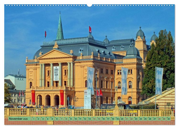 Produktbild: Residenzstadt Schwerin - Impressionen aus Mecklenburg-Vorpommern (Wandkalender 2026 DIN A2 quer), CALVENDO Monatskalender