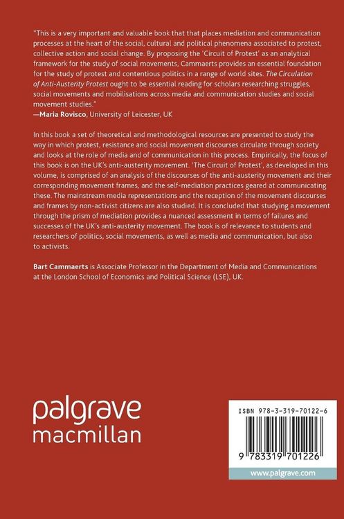 Produktbild: The Circulation of Anti-Austerity Protest