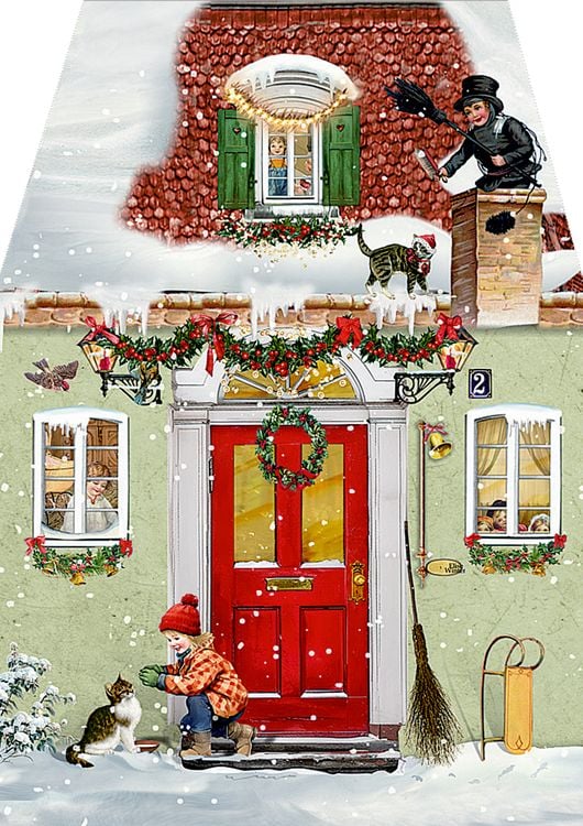 Produktbild: Miniatur-Adventskalender &ndash; Weihnachtsh&auml;uschen