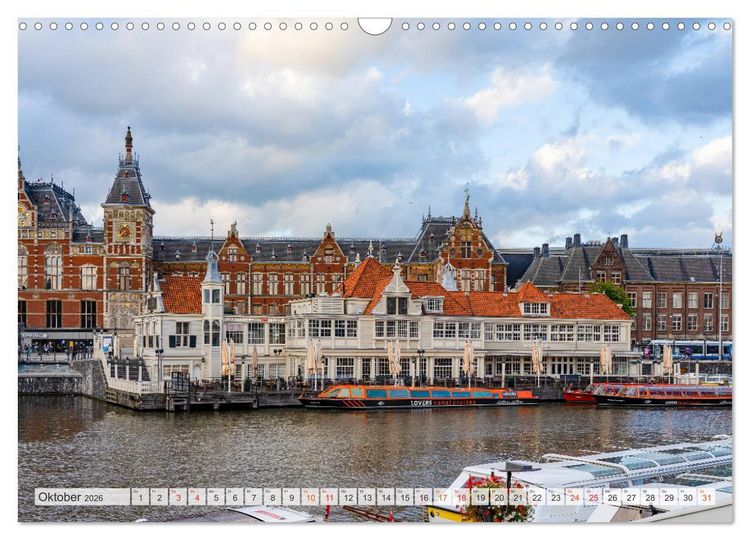 Produktbild: Amsterdam - Hauptstadt der Niederlande (Wandkalender 2026 DIN A3 quer), CALVENDO Monatskalender