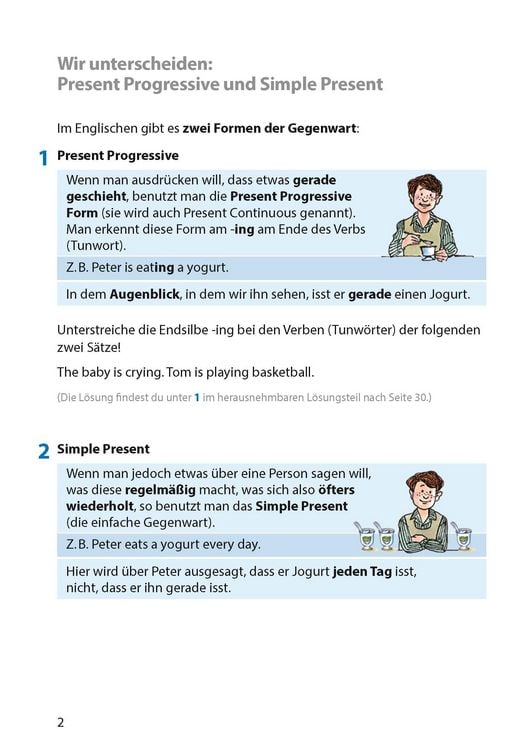 Produktbild: Present: Progressive & Simple. Englisch 5. Klasse, A5-Heft