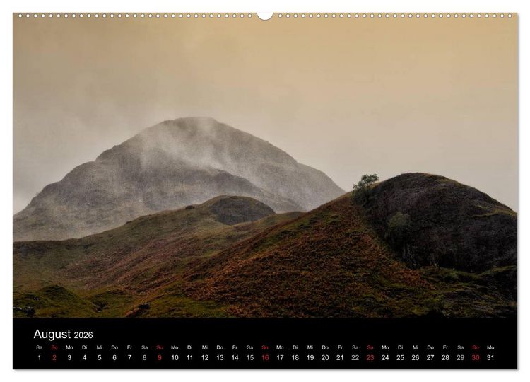 Produktbild: Schottland Landschaften (hochwertiger Premium Wandkalender 2026 DIN A2 quer), Kunstdruck in Hochglanz