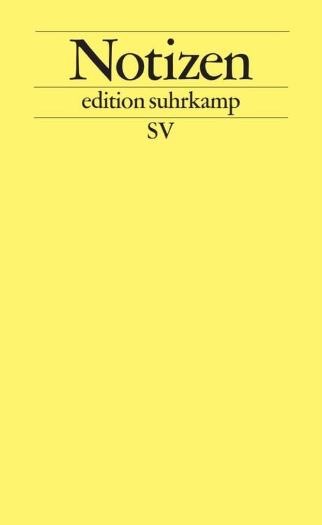Produktbild: Notizbuch edition suhrkamp