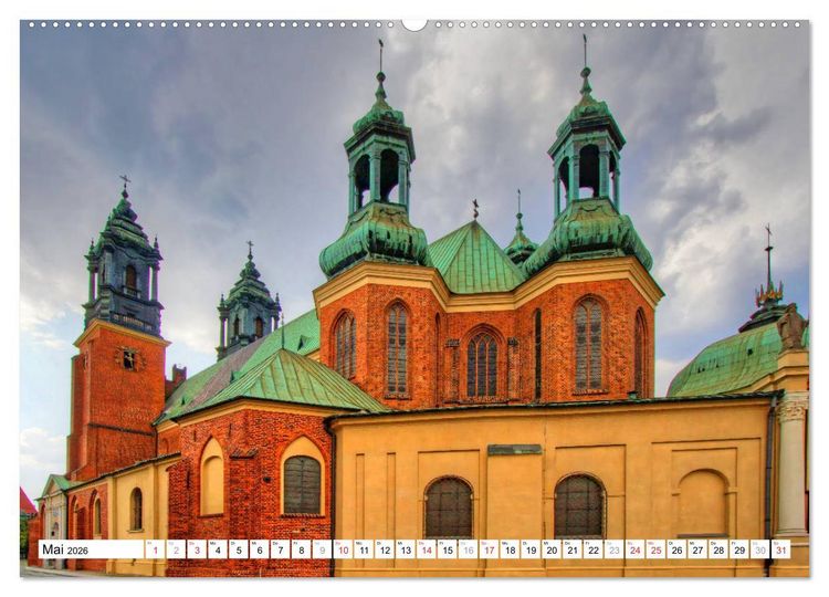 Produktbild: Posen Poznan - Bunte und strahlende Akzente (hochwertiger Premium Wandkalender 2026 DIN A2 quer), Kunstdruck in Hochglanz