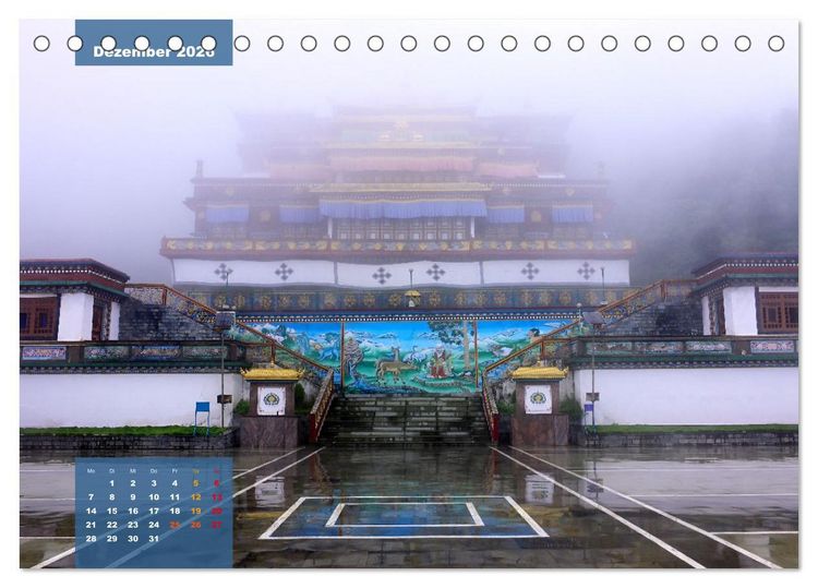 Produktbild: Sikkim &ndash; Buddhistisches Kleinod im Himalaya (Tischkalender 2026 DIN A5 quer), CALVENDO Monatskalender