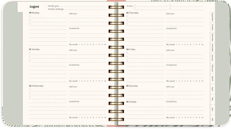 Produktbild: Life Planner Decor Green flow 26/27