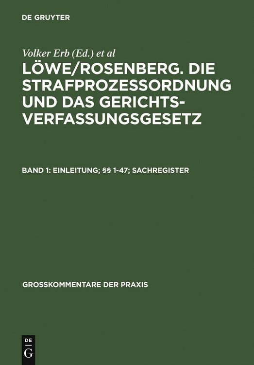 Produktbild: Einleitung; &sect;&sect; 1-47; Sachregister