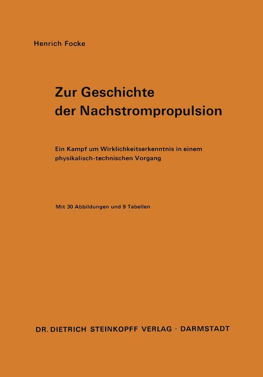 Produktbild: Zur Geschichte der Nachstrompropulsion