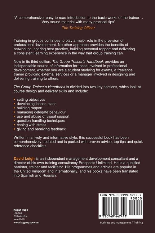 Produktbild: The Group Trainer's Handbook