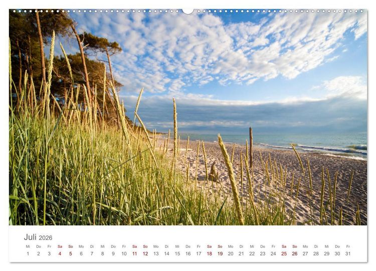 Produktbild: Lieblingsorte an der Ostsee (Wandkalender 2026 DIN A2 quer), CALVENDO Monatskalender