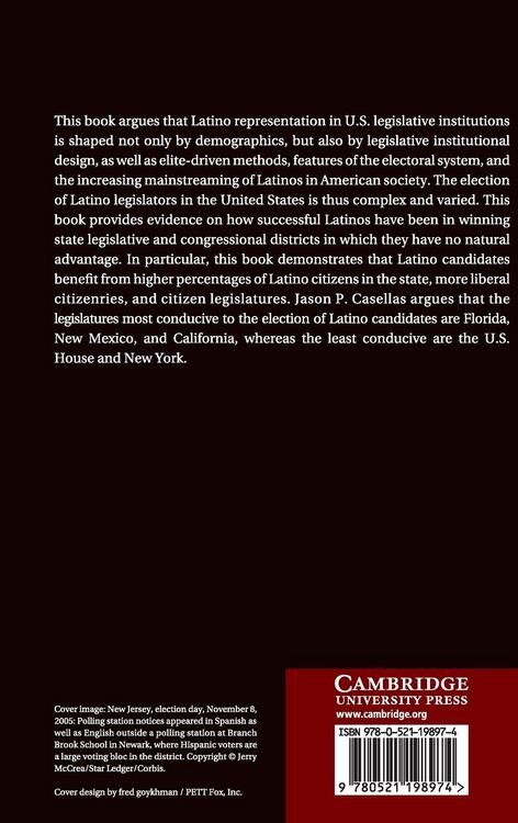Produktbild: Latino Representation in State Houses and Congress