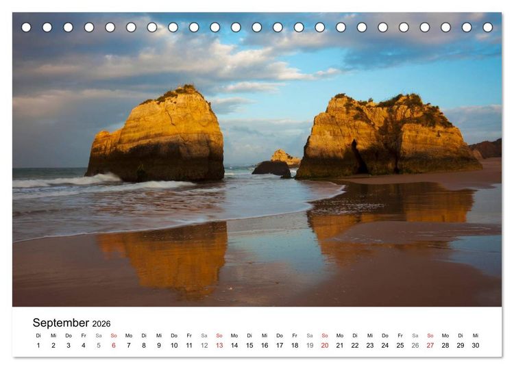 Produktbild: K&uuml;sten - Kunst der Meere (Tischkalender 2026 DIN A5 quer), CALVENDO Monatskalender