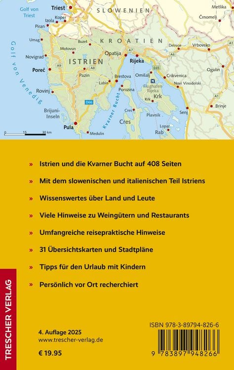Produktbild: TRESCHER Reisef&uuml;hrer Istrien und Kvarner Bucht