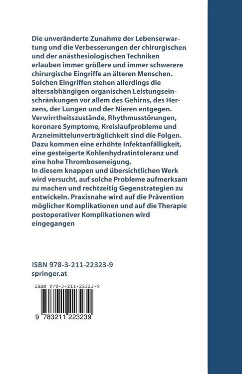 Produktbild: Operationen an &auml;lteren Menschen