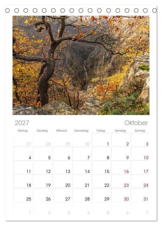 Produktbild: Tischplaner 2027 - Deutschlands Regionen - der Harz (A5 Tischkalender zum Aufstellen) CALVENDO