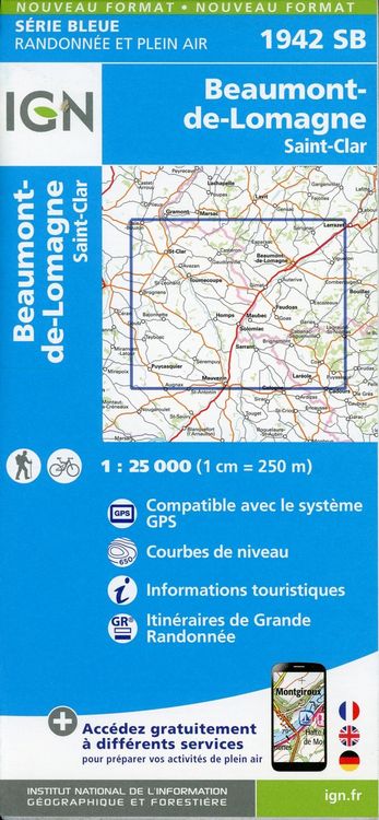 Produktbild: Beaumont-de-Lomagne.St-Clar 1:25 000