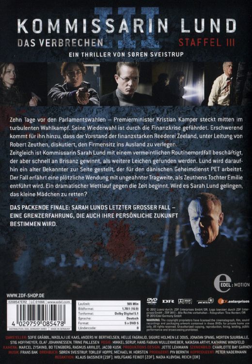 Produktbild: Kommissarin Lund - Staffel 3 [5 DVDs]