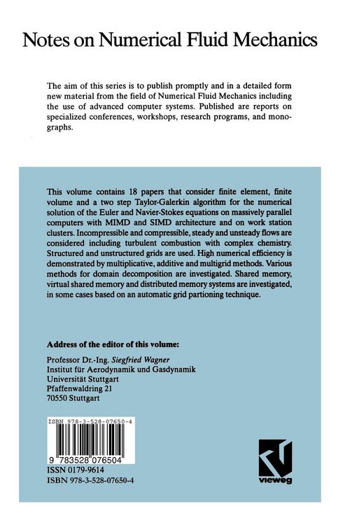 Produktbild: Computational Fluid Dynamics on Parallel Systems