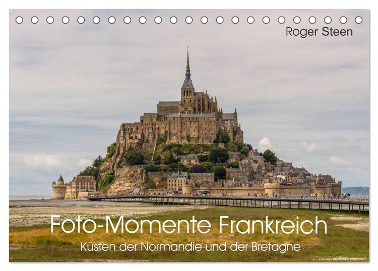 Produktbild: K&uuml;sten der Normandie und der Bretagne (Tischkalender 2026 DIN A5 quer), CALVENDO Monatskalender