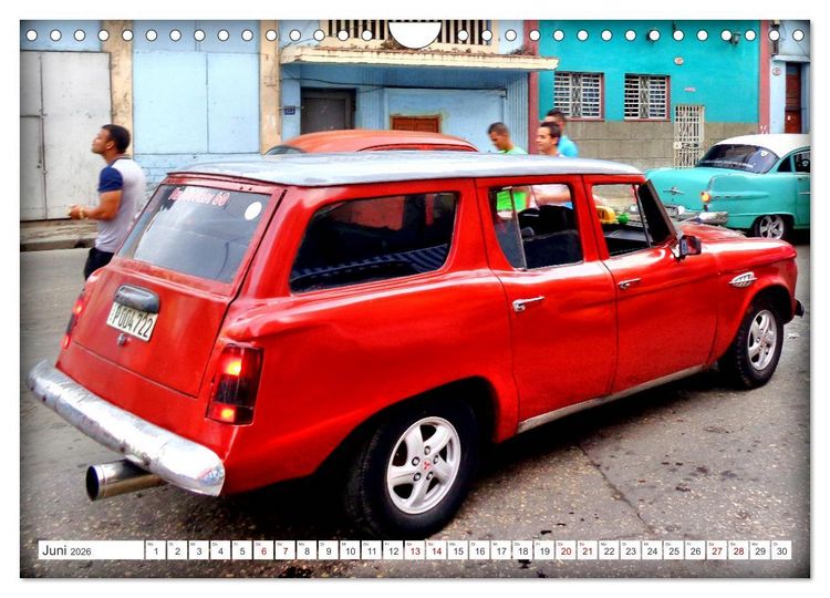 Produktbild: Kult-Kombis in Kuba - Oldtimer-Rarit&auml;ten der F&uuml;nfziger Jahre (Wandkalender 2026 DIN A4 quer), CALVENDO Monatskalender