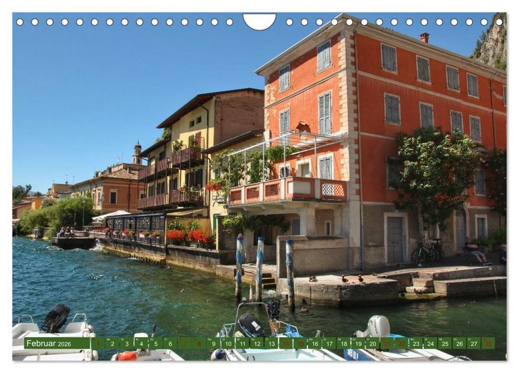 Produktbild: Gardasee bei Limone (Wandkalender 2026 DIN A4 quer), CALVENDO Monatskalender