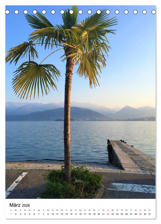 Produktbild: Traumhafter Lago Maggiore (Tischkalender 2026 DIN A5 hoch), CALVENDO Monatskalender