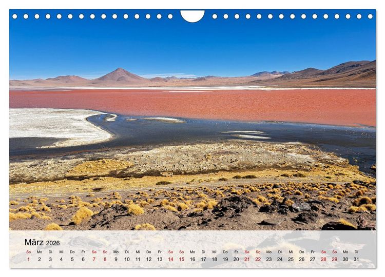 Produktbild: Entdecke S&uuml;damerika: Monat f&uuml;r Monat (Wandkalender 2026 DIN A4 quer), CALVENDO Monatskalender