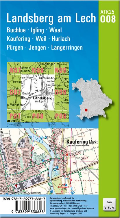 Produktbild: Landsberg am Lech 1:25 000