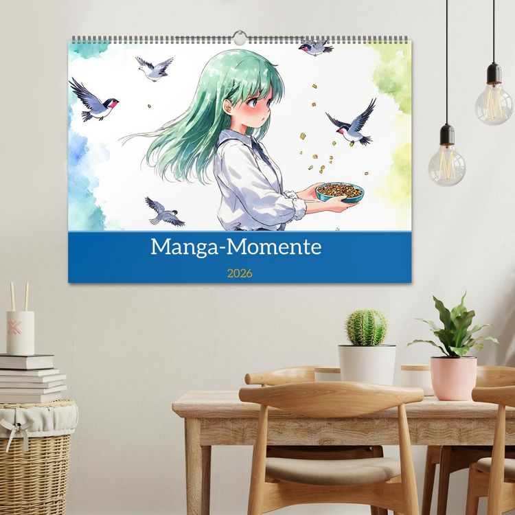 Produktbild: Manga-Momente (Wandkalender 2026 DIN A2 quer), CALVENDO Monatskalender