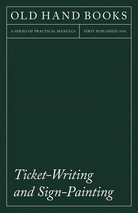 Produktbild: Ticket-Writing and Sign-Painting