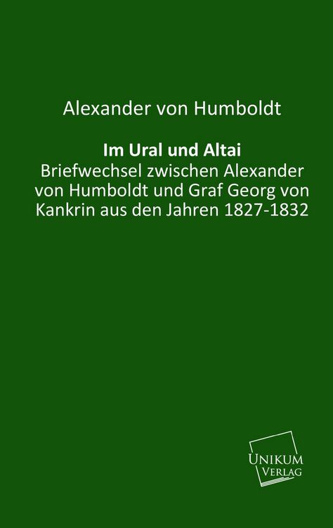 Produktbild: Humboldt, A: Im Ural und Altai