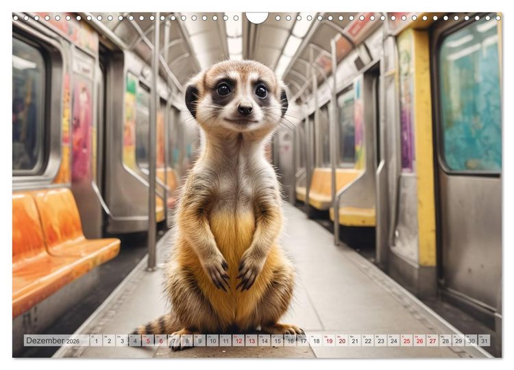 Produktbild: Erdm&auml;nnchen in New York City (Wandkalender 2026 DIN A3 quer), CALVENDO Monatskalender