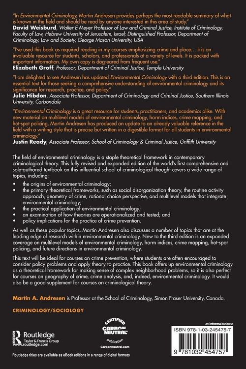 Produktbild: Environmental Criminology