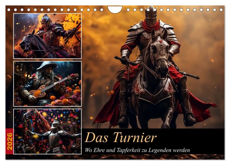 Produktbild: Das Turnier (Wandkalender 2026 DIN A4 quer), CALVENDO Monatskalender