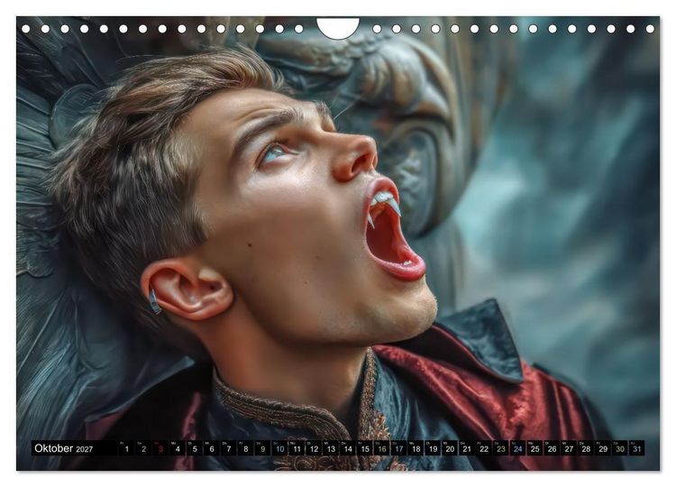 Produktbild: Vampire - Blutdurstige Nachtgestalten (Wandkalender 2027 DIN A4 quer), CALVENDO Monatskalender