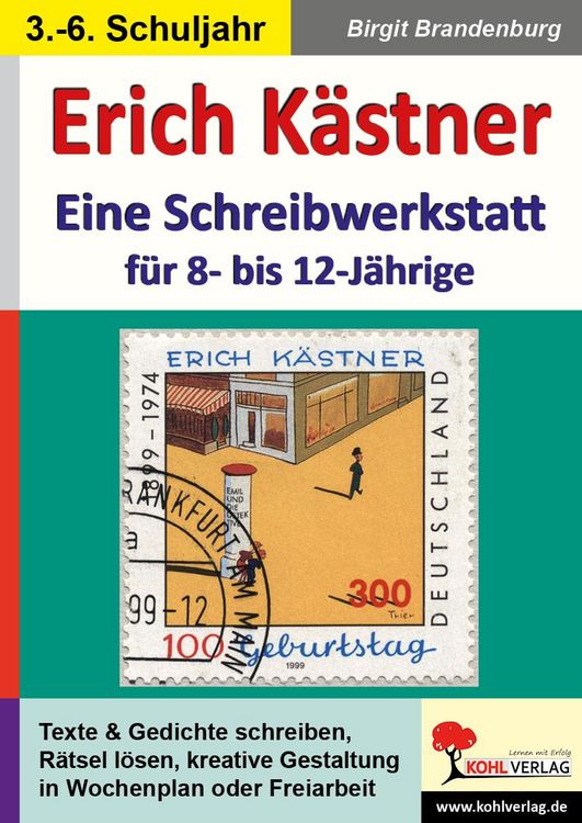 Produktbild: Erich K&auml;stner - Schreibwerkstatt f&uuml;r 8- bis 12-J&auml;hrige