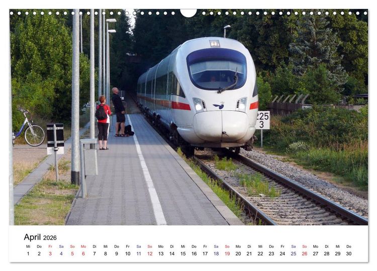 Produktbild: Eisenbahnen auf Usedom (Wandkalender 2026 DIN A3 quer), CALVENDO Monatskalender