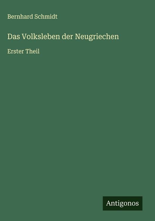 Produktbild: Das Volksleben der Neugriechen