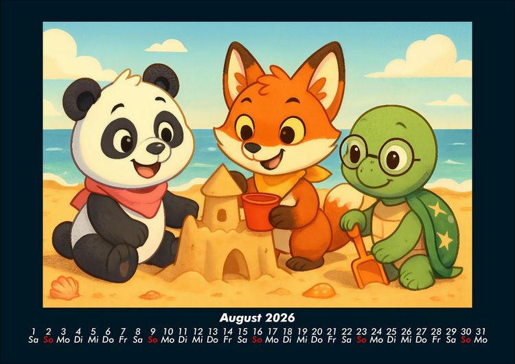 Produktbild: Pippin, Finn & Taz - Freunde im Zauberwald 2026 Fotokalender DIN A4