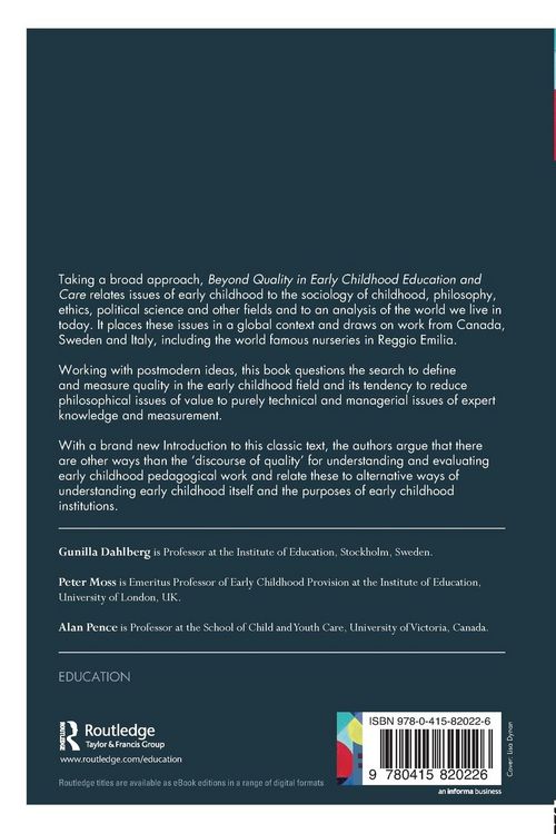 Produktbild: Beyond Quality in Early Childhood Education and Care
