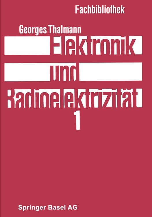 Produktbild: Elektronik und Radioelektrizit&auml;t