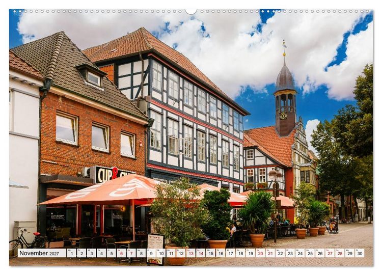 Produktbild: Ein Blick auf Nienburg an der Weser in Farbe (Wandkalender 2027 DIN A2 quer), CALVENDO Monatskalender