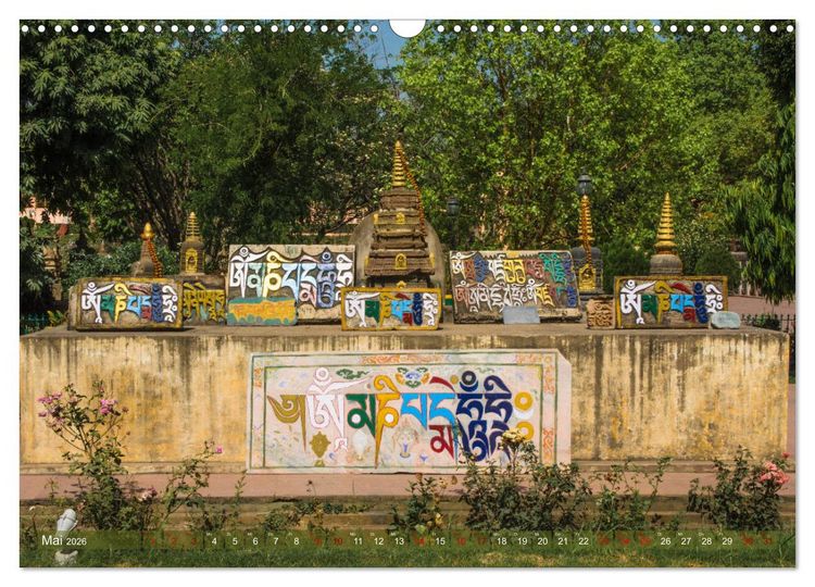 Produktbild: Mahabodhi &ndash; Der wichtigste buddhistische Tempel (Wandkalender 2026 DIN A3 quer), CALVENDO Monatskalender