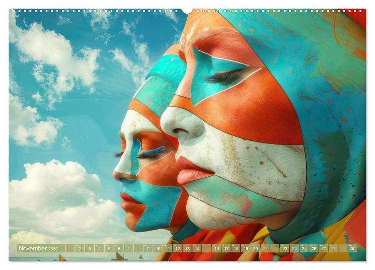 Produktbild: Wundervoll surreale venezianische Szenerien (hochwertiger Premium Wandkalender 2026 DIN A2 quer), Kunstdruck in Hochglanz