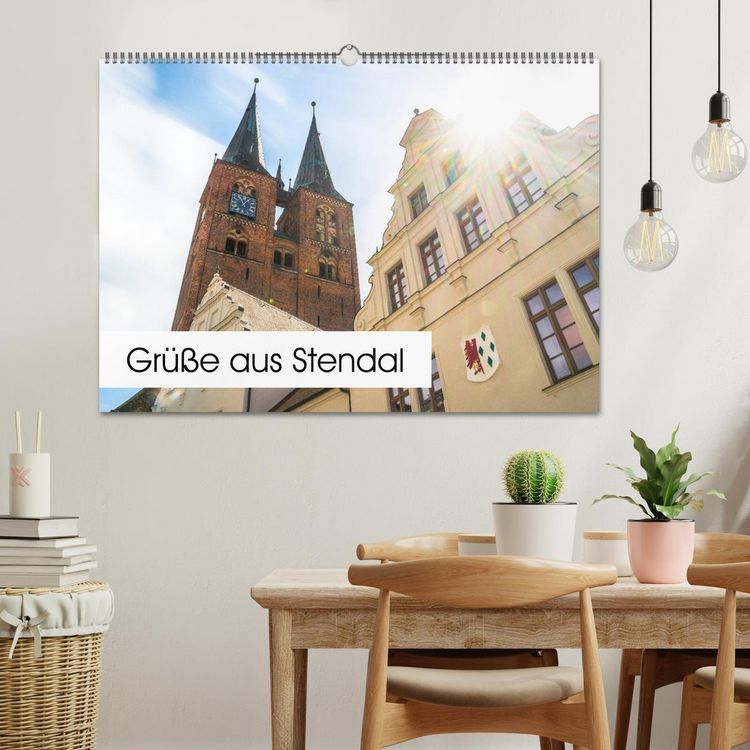 Produktbild: Gr&uuml;&szlig;e aus Stendal: Kalender 2026 (Wandkalender 2026 DIN A2 quer), CALVENDO Monatskalender