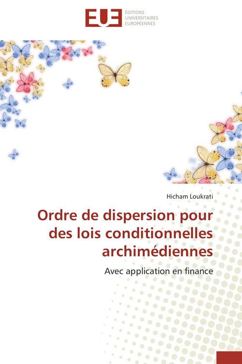 Produktbild: Ordre de dispersion pour des lois conditionnelles archim&eacute;diennes