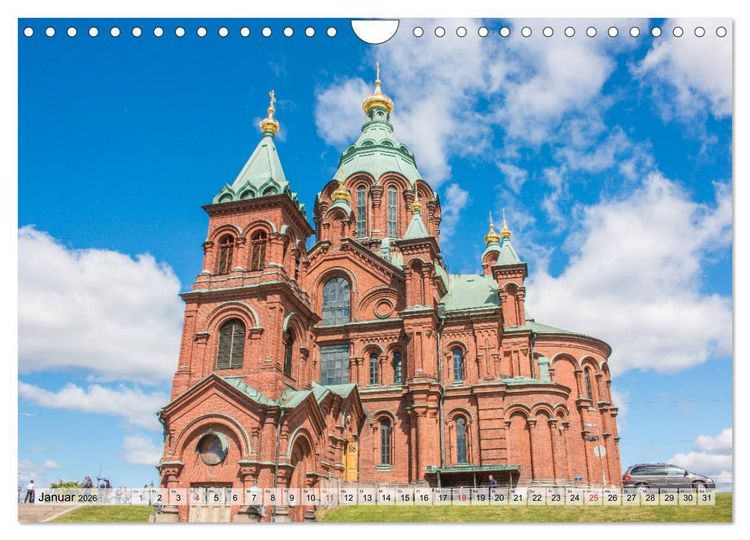 Produktbild: Helsinki - Wundersch&ouml;ne Ostseemetropole (Wandkalender 2026 DIN A4 quer), CALVENDO Monatskalender