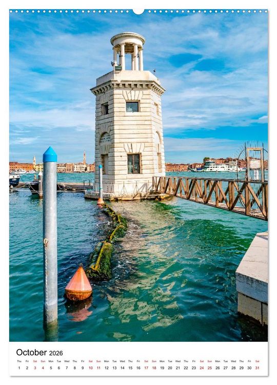 Produktbild: Italy, Venice - Immortal City on Water (High Quality Premium Wall Calendar 2026 DIN A2 portrait),CALVENDO 12 Month Wall Calendar
