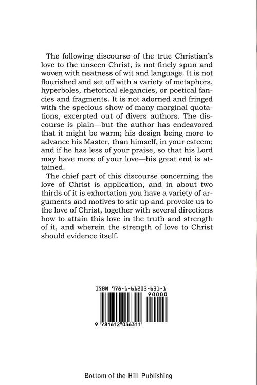 Produktbild: The True Christian's Love to the Unseen Christ